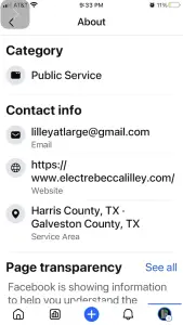 Elect Rebecca Lilley - Facebook Page Contact Info